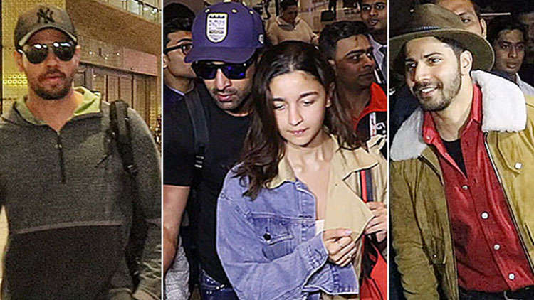 Bollywood Celebs Return Home After Celebrating New Year Abroad