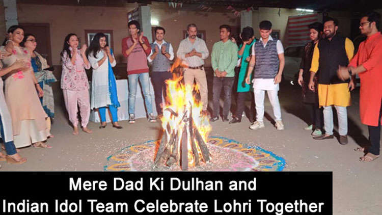 Indian Idol Contestants Celebrated Lohri With The Cast Of Mere Dad Ki Dulhan