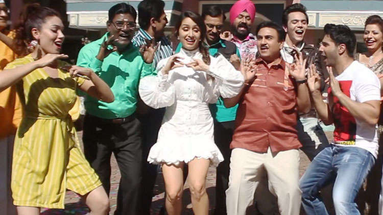 Varun Dhawan-Shraddha Kapoor Have Fun On The Sets Of Taarak Mehta Ka Ooltah Chashmah