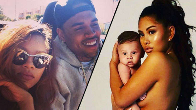 Chris Brown Shares Sweet Picture Of Ammika Harris & Baby Aeko
