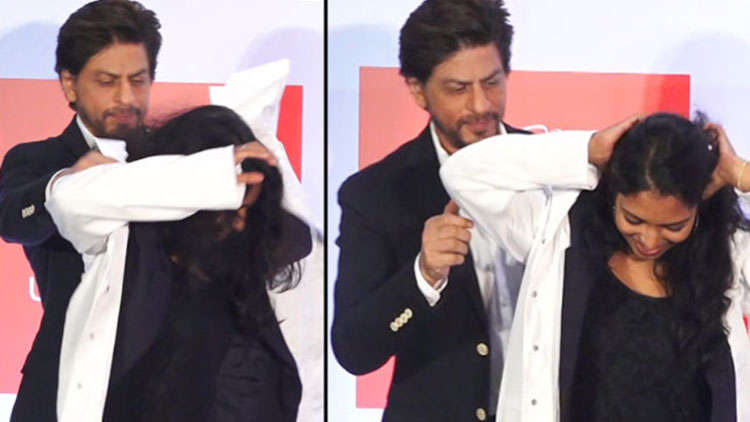 Shah Rukh Khan Helping A Student Wear Coat Is Too Cute