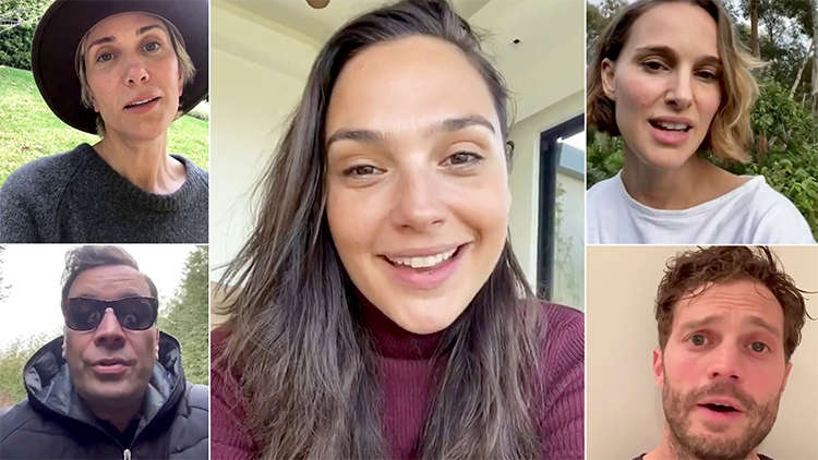 Gal Gadot Encourage Hollywood A-Listers To Sing John Lennon’s Imagine