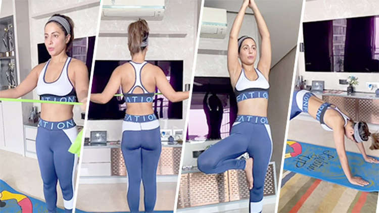 Hina Khan Shares Inspirational Workout Video Amidst COVID-19 Outbreak