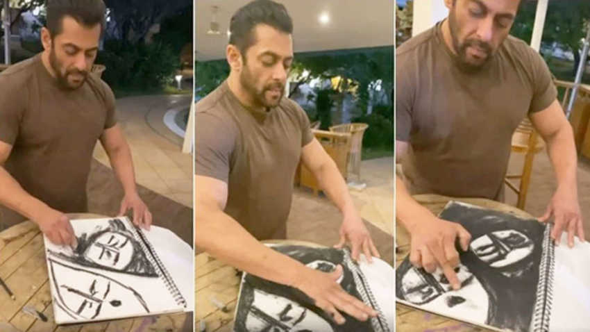 Salman Khan Draws A Beautiful Sketch Amid COVID-19 Lockdown