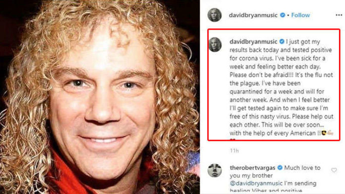 Bon Jovi's Member David Bryan Tested Positive For Coronavirus