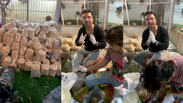 Ajaz Khan Distributes Food And Urges Everyone To Help The Needy People