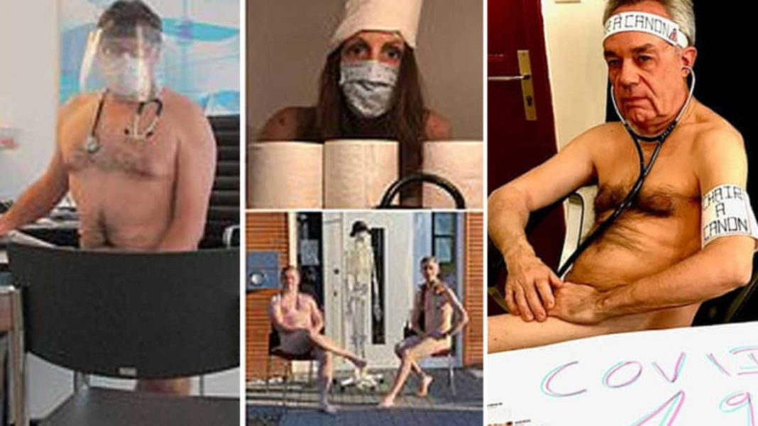 Amid Coronavirus: German doctors pose naked in protest at PPE shortages