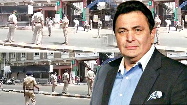 Visuals From Outside The Hospital Where Rishi Kapoor Was Admitted