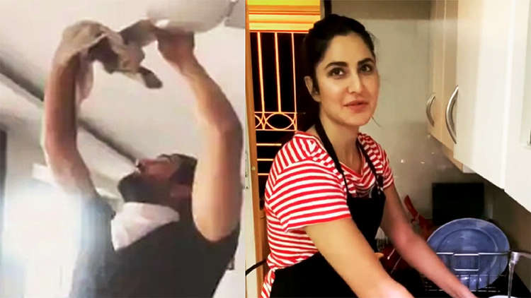 Watch: Loverbirds Vicky Kaushal And Katrina Kai doing household chores