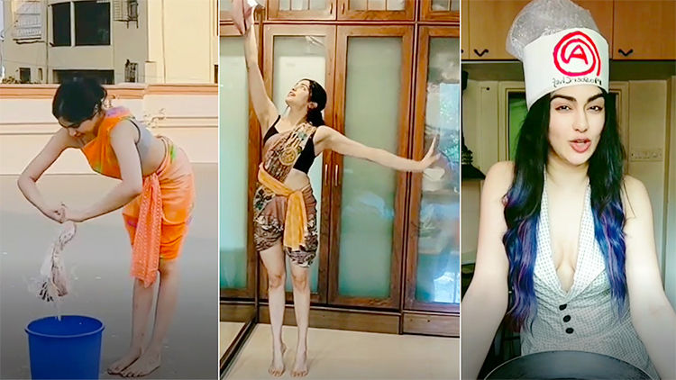 Watch Adah Sharma Doing Household Chores In UNIQUE Ways