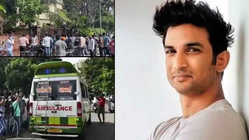 Watch Crowd Gathers Outside Sushant Singh Rajput's Residence