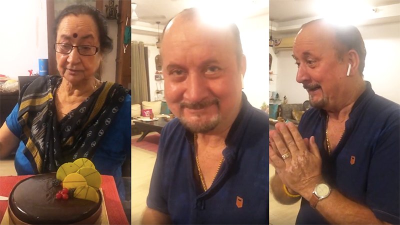 Anupam Kher's Family Celebrating Without A Reason Is Too Cute