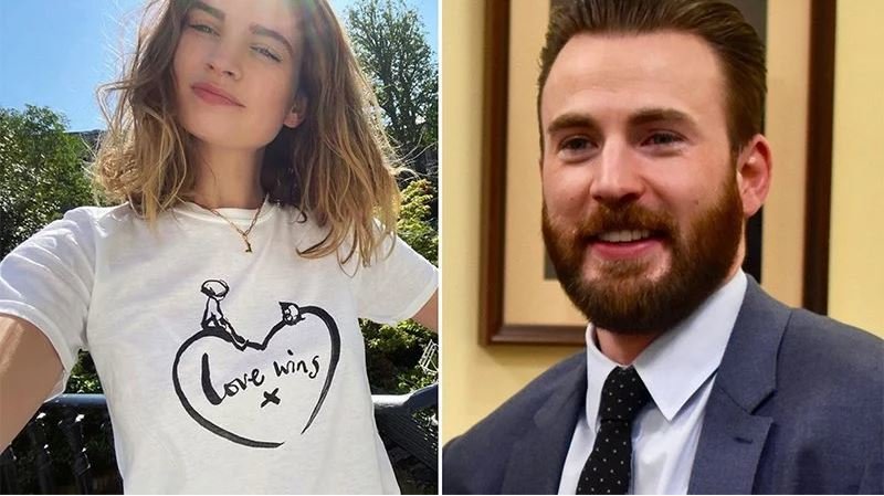 Chris Evans And Lily James Spotted Enjoying Ice Cream
