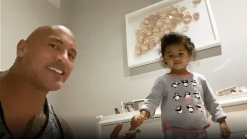 Dwayne Johnson Sing 'You’re Welcome' For His Daughter Tia
