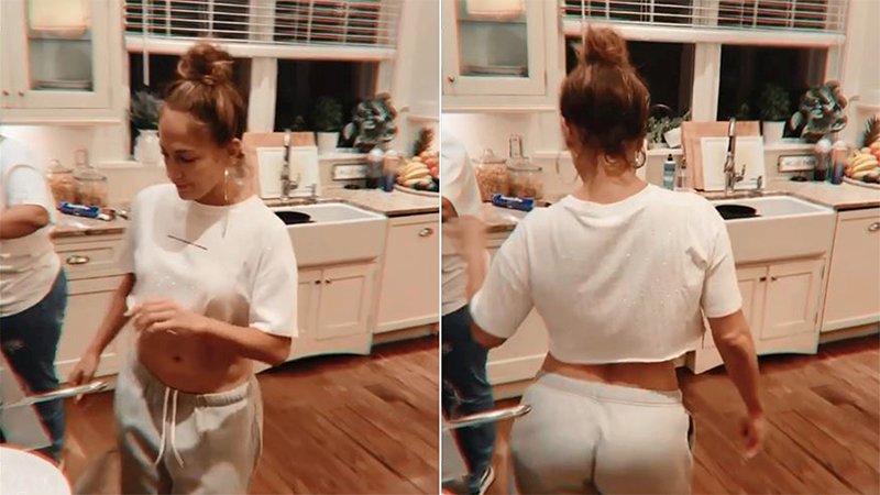 Jennifer Lopez Is All Groovy While Cooking Food