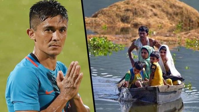 Sunil Chhetri urges Flood-hit Assam needs our attention and assistance
