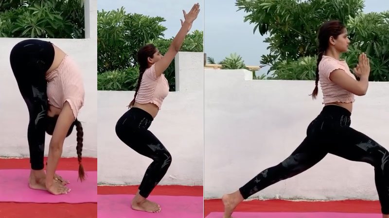 अभिनेत्री शिल्पा ठाकरे सोबत योगा सेशन