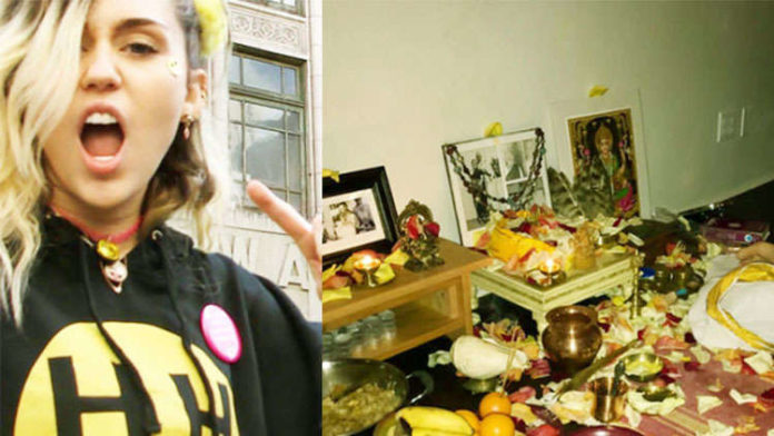 Miley Cyrus performs Lakshmi Puja instead of attending the Super Bowl