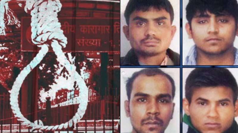 4 convicts hanged together for the first time in Tihar Jail
