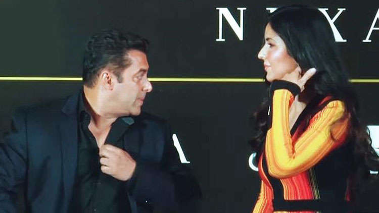 Salman Khan asks Katrina Kaif to cover up her cleavage!