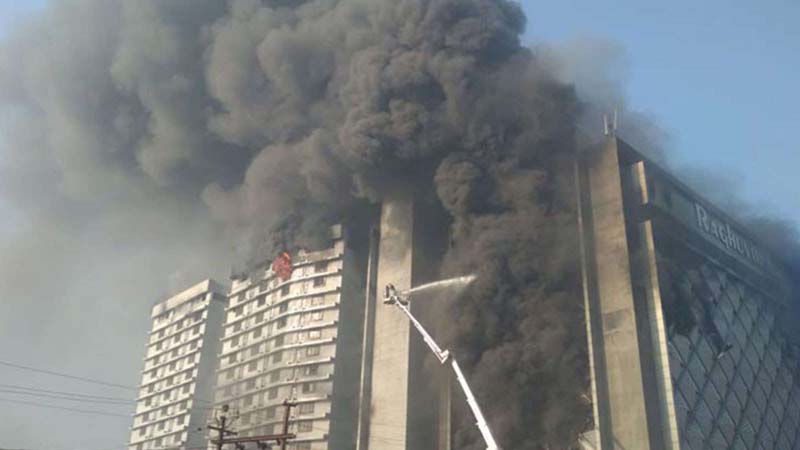7-storey textile market gutted in fire in Surat; 60 fire engines rushed to spot