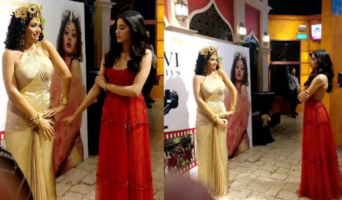 Janhvi Kapoor and family unveils the wax statue of Sridevi at Madame Tussauds