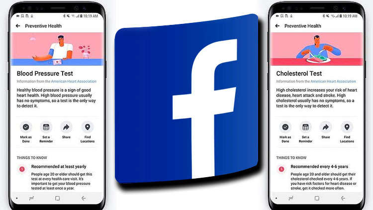 Facebook launches new Preventive Health feature that will track health digitally!