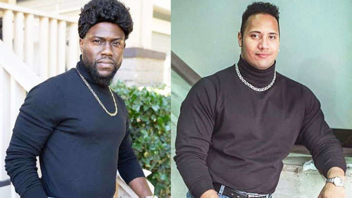 Kevin Hart hilariously mocks frenemy Dwayne Johnson with his Halloween costume!