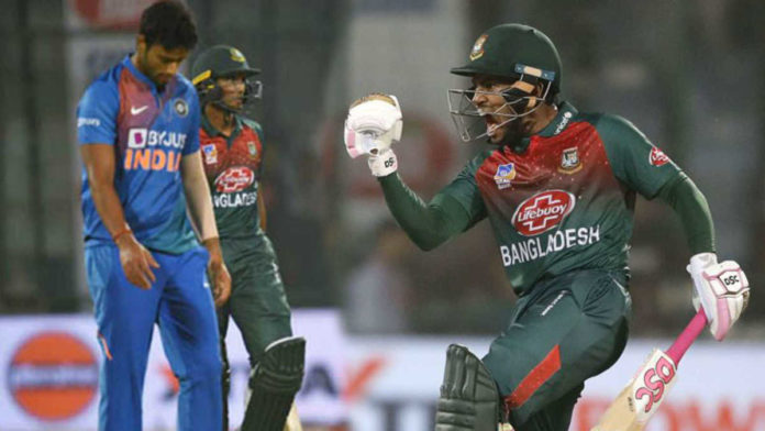 Mushfiqur guides Bangladesh to maiden T20I win against India : India vs Bangladesh