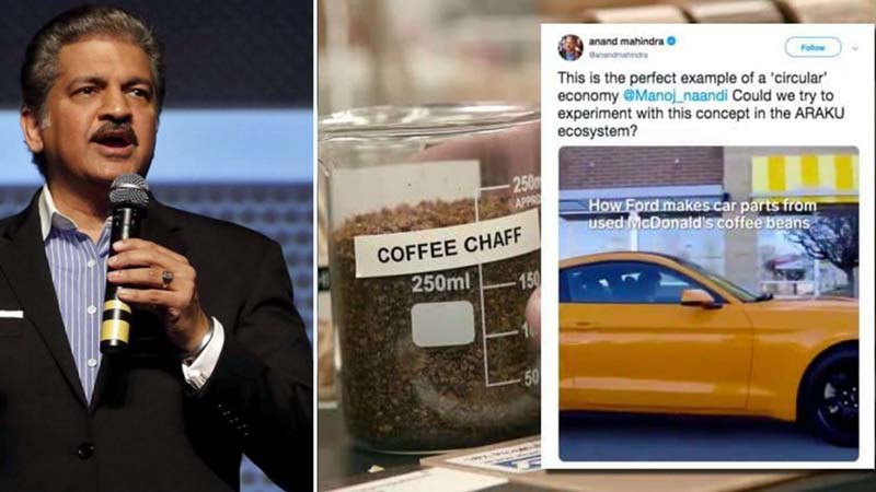 Anand Mahindra proposes turning coffee bean waste into car parts