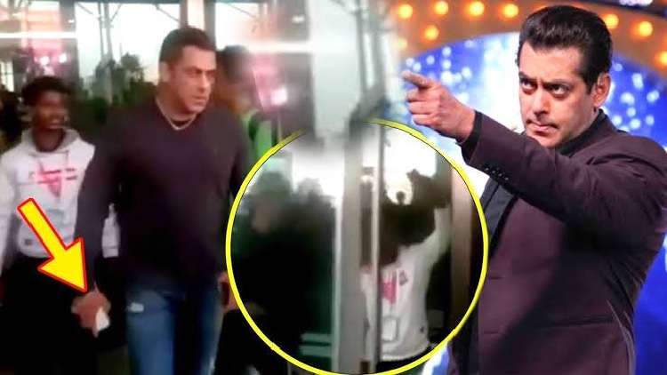 Angry Salman Khan grabs a fan's phone and leaves the airport
