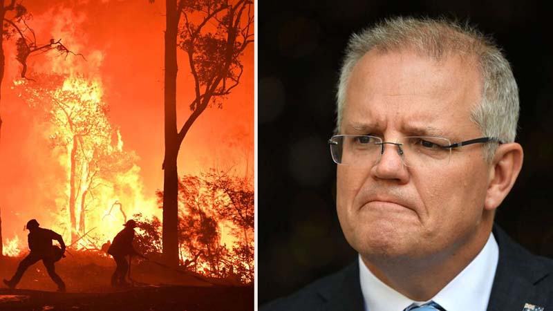 Australian PM apologises for taking vacation amid bushfires