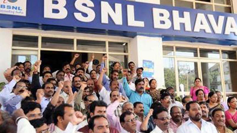 BSNL employees to go on hunger strike on Monday over delay in relief package