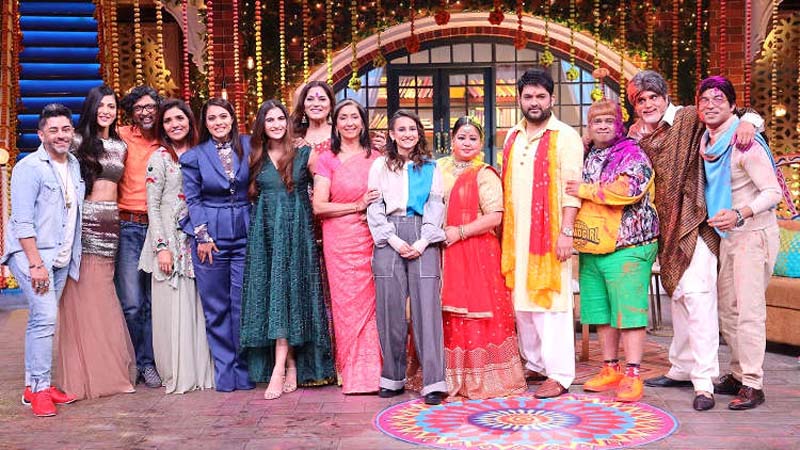 Cast Of Devi Celebrate Holi On The Sets Of The Kapil Sharma Show