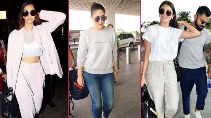 Classy yet Comfy airport looks of the celebrities