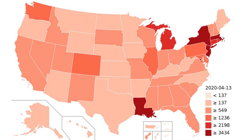 Covid-19: All 50 US states have now reported deaths from coronavirus
