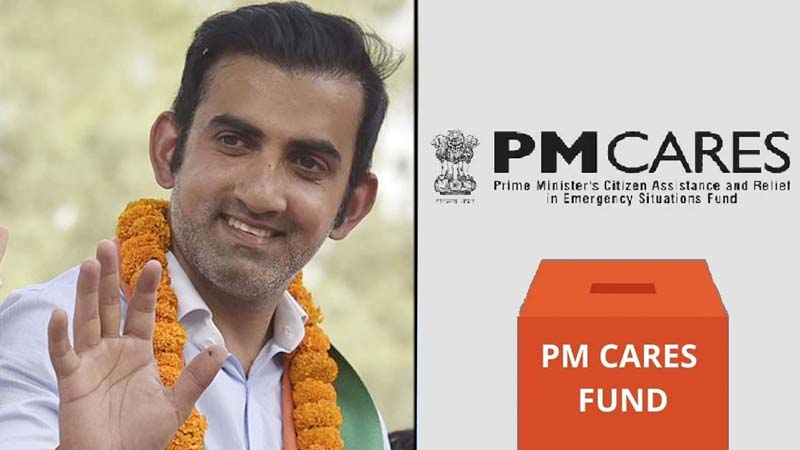 Gambhir to give 2 year's salary to PM-CARES fund for Covid-19