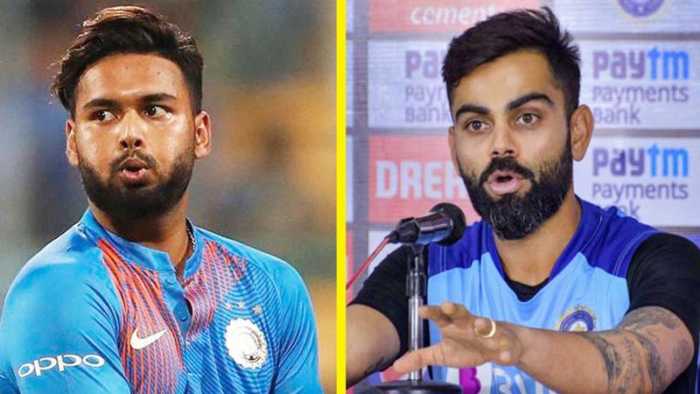 If Rishabh Pant makes a mistake, stands can't shout Dhoni's name: Kohli