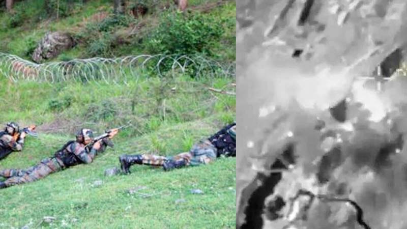India targets Pak's terror launch pads & weapons, shares drone footage of explosions