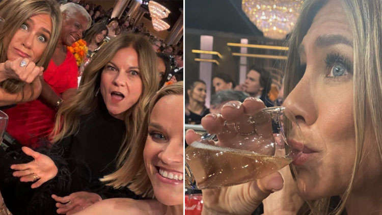 Jennifer Aniston & Reese Witherspoon Drink Beyoncé & Jay-Z’s Champagne at the Golden Globes 2020!