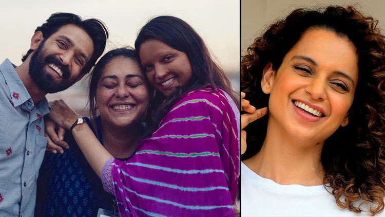 Kangana appreciates filmmaker Meghna Gulzar and actor Deepika Padukone whereas sister Rangoli criticizes