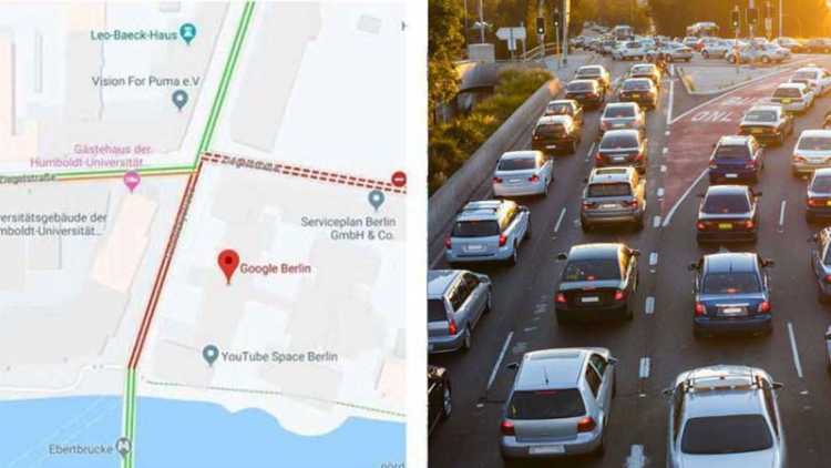 Man uses 99 phones to create fake traffic jam on Google Maps outside its office