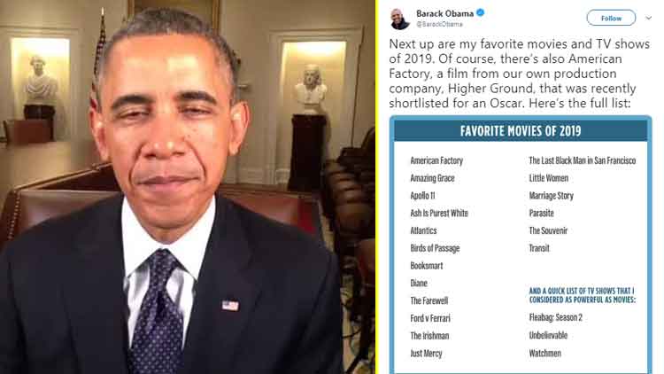 Obama Lists Out His Hand-Picked Favourite Films Of 2019!