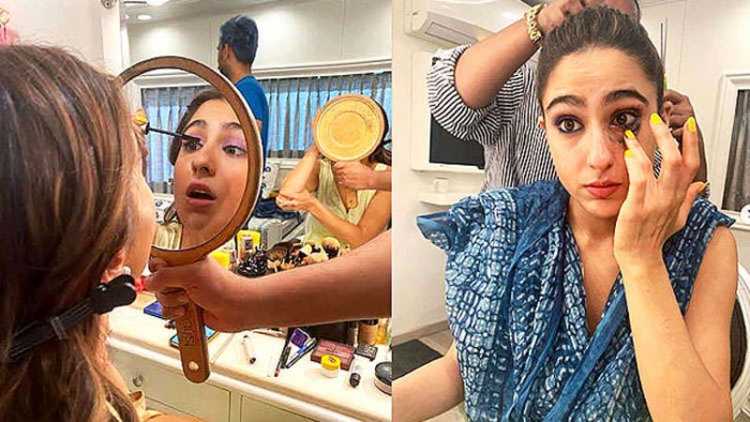 Sara Ali Khan posts pictures of herself on her Instagram to showcase an actor’s busy life