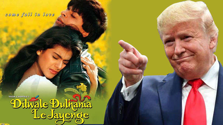 Amazing! American president Donald Trump love DDLJ