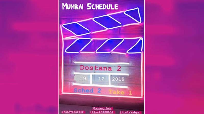 The trio of Kartik Aaryan, Janhvi Kapoor and Lakshya are all set to begin with the second schedule of Dostana 2