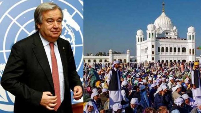 UN chief to visit Gurdwara Darbar Sahib in Kartarpur during Pakistan trip