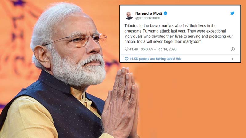 Will never forget their martyrdom: PM Modi on Pulwama attack anniversary