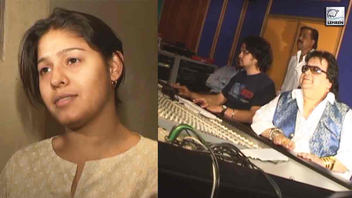 Bappi Lahiri At The Song Recording For Film Mudrank