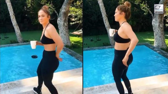 Jennifer Lopez Vibing To Rick Ross' hype-up anthem,' You Know I Got It’ To Wearing Chic All Black Sportswear